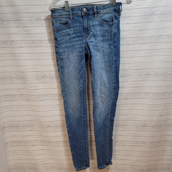 AMERICAN EAGLE JEGGINGS-SZ 4 LONG - Picture 1 of 7